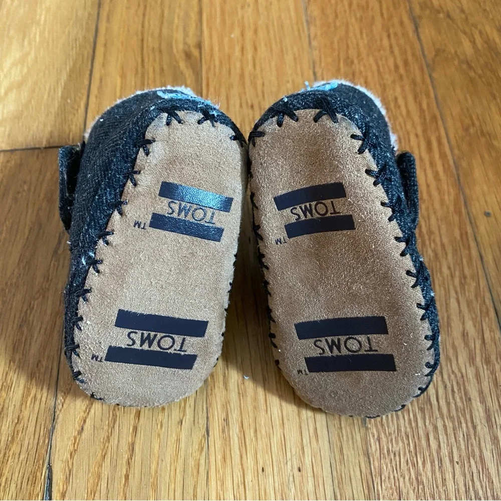 Baby Unisex Dark Grey Toms Boots